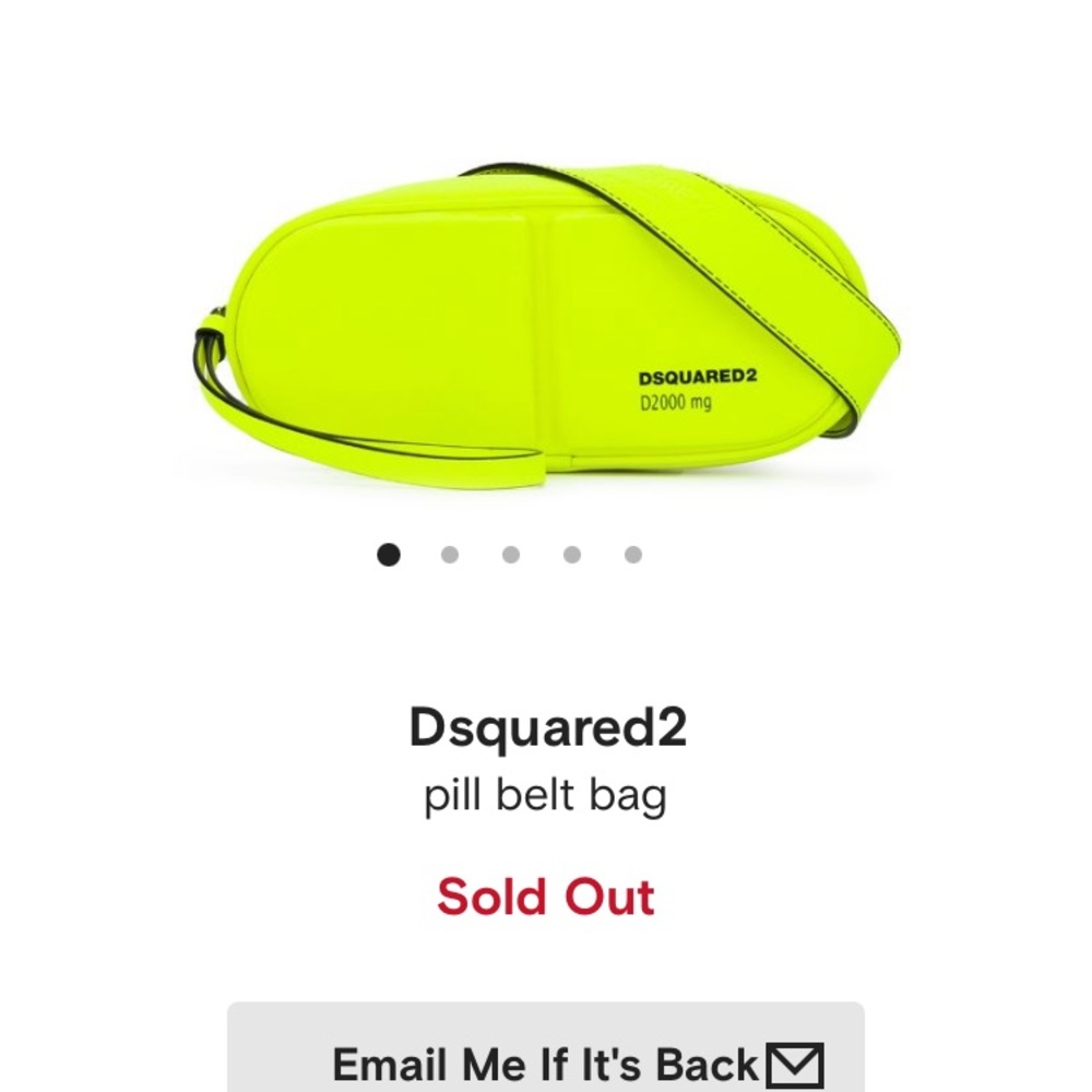 Dsquared2 pill belt bag